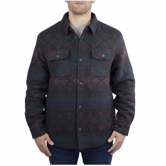 Jachs Men's Wool Blend Sherpa Lined Flannel Shirt Jacket Size: XXL NWOT - Picture 1 of 13
